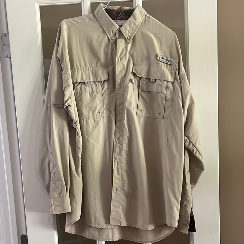 Columbia Tan Lightweight Shirt Jacket